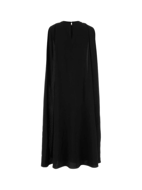 Ring Cape Detail Dress