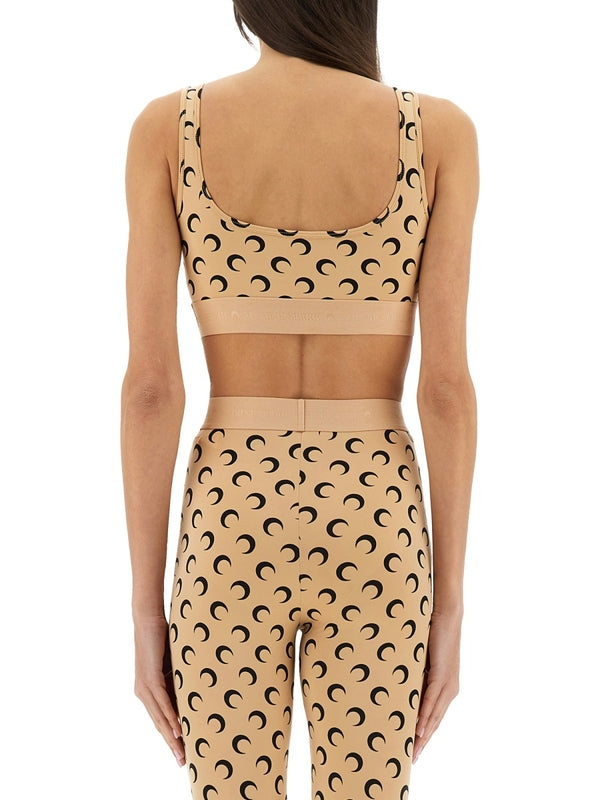 "MOON" SPORTS BRA TOP Sleeveless