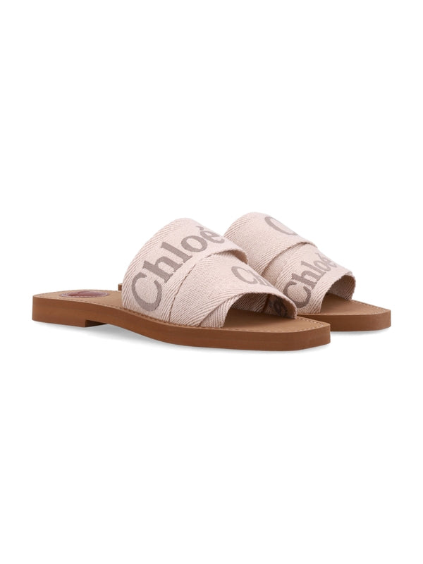 Woody Logo Band Flat Sandals