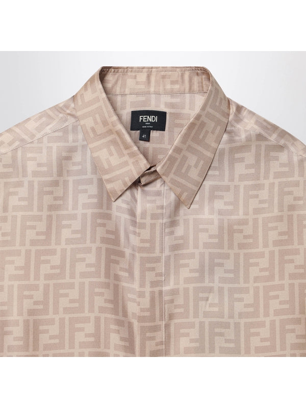 All-over FF Pattern Silk Shirt