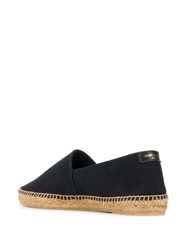 Saint Laurent Man's Canvas Espadrilles with side Logo Espadrilles