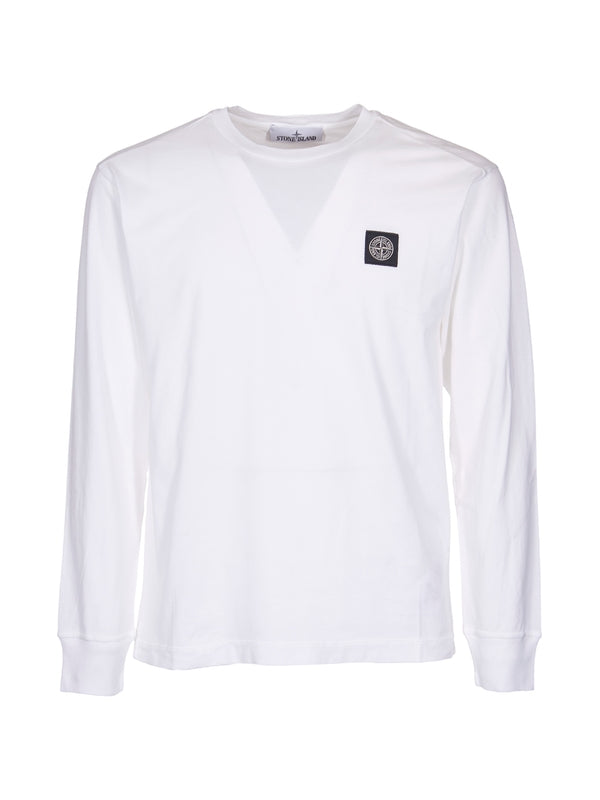 Compass Logo Patch Cotton Long-Sleeve Top