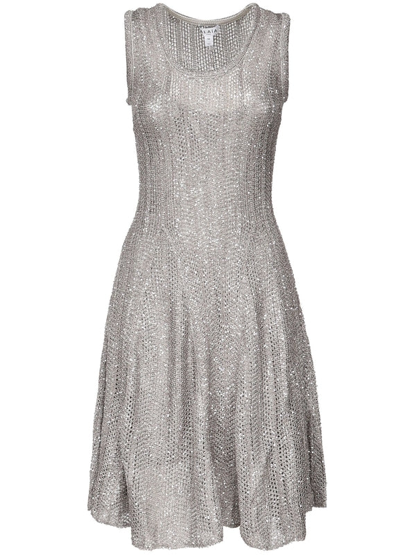 Sequin Detail Sleeveless Dress