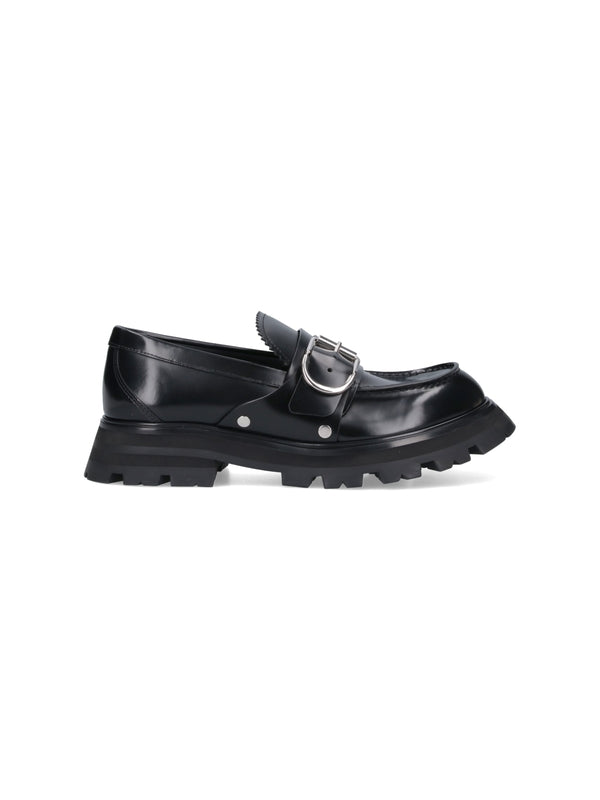 Wander Buckle Leather Loafers