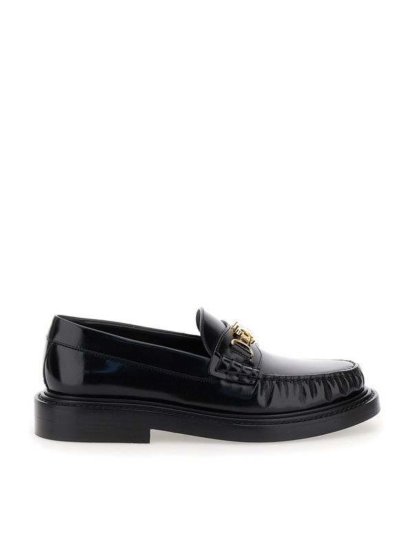 Triomphe Chain Leather Loafers