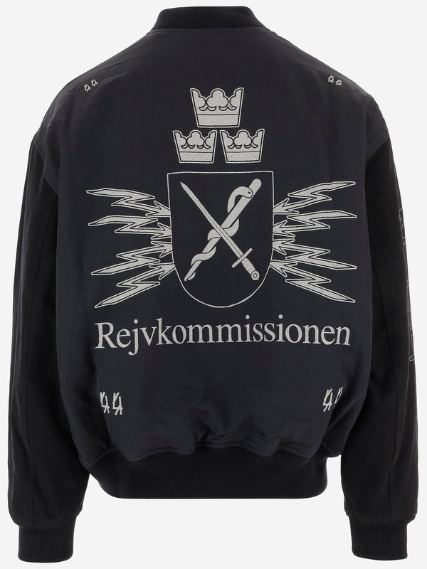 44 Label Group Black Bomber Jacket