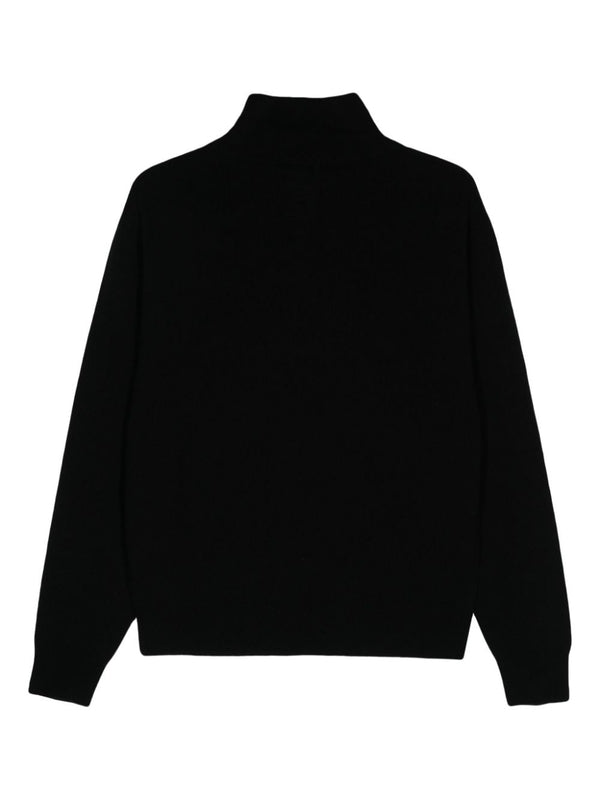 Wool High Neck Knit