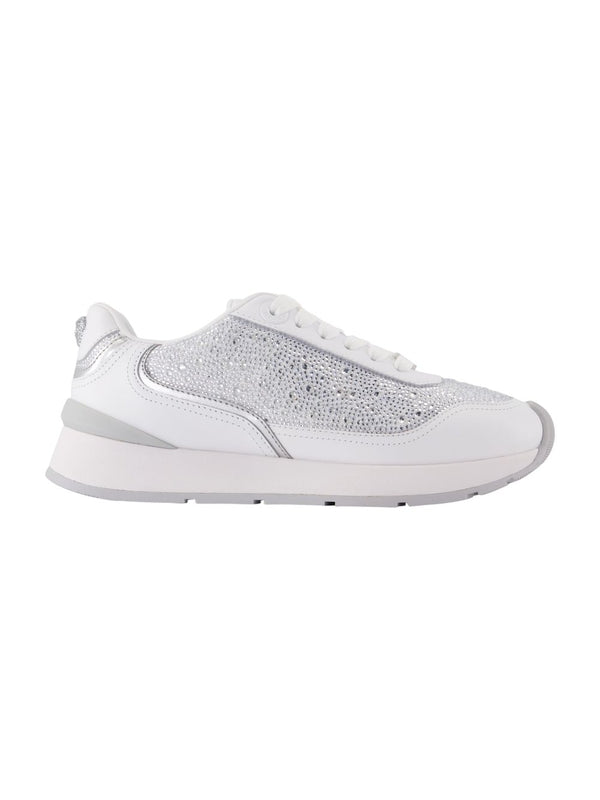 Versace White Silver Low Top Sneakers