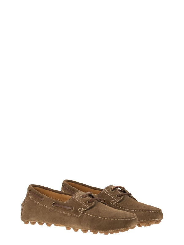 Gommino Bubble Suede Boat Shoes
