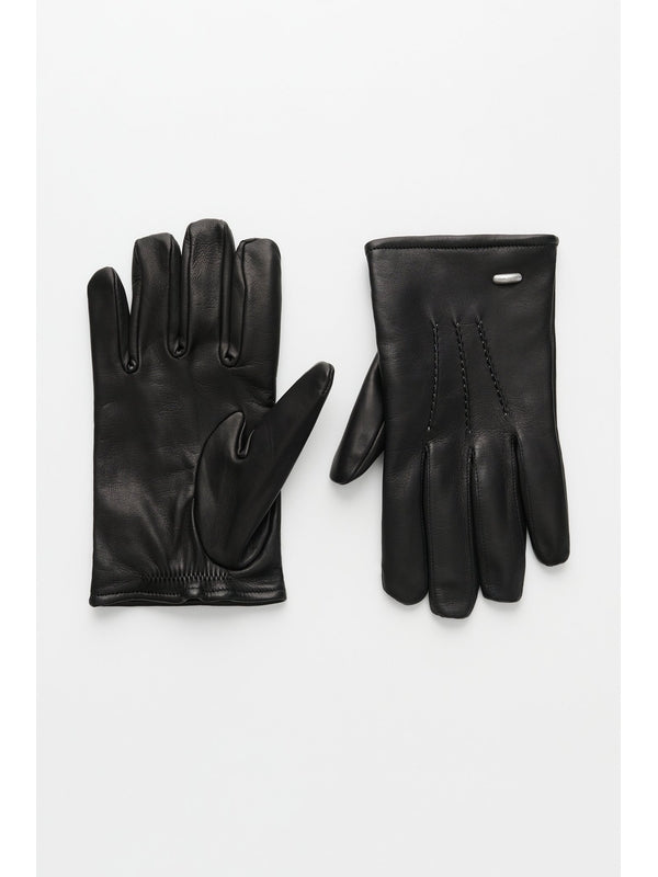 Our Legacy His Black Leather Gloves