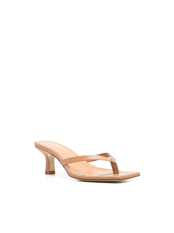 Wilda Leather Sandal Heels