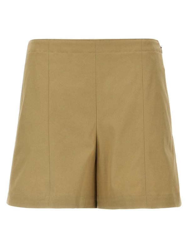 Side Zipper
  Cotton Shorts