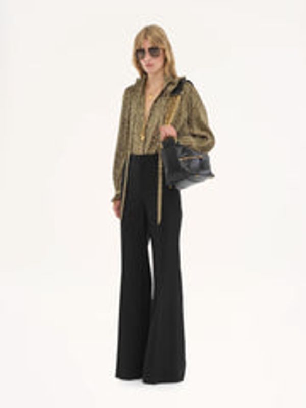 Wool Flare Tailored-fit Pants