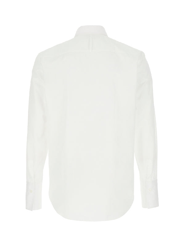 White Cotton Longsleeve
  Shirt