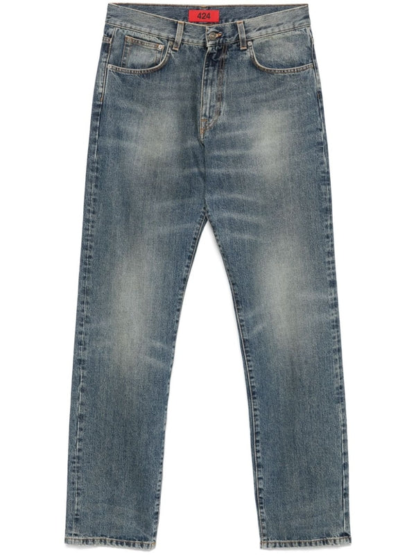 424 Blue Denim Pants