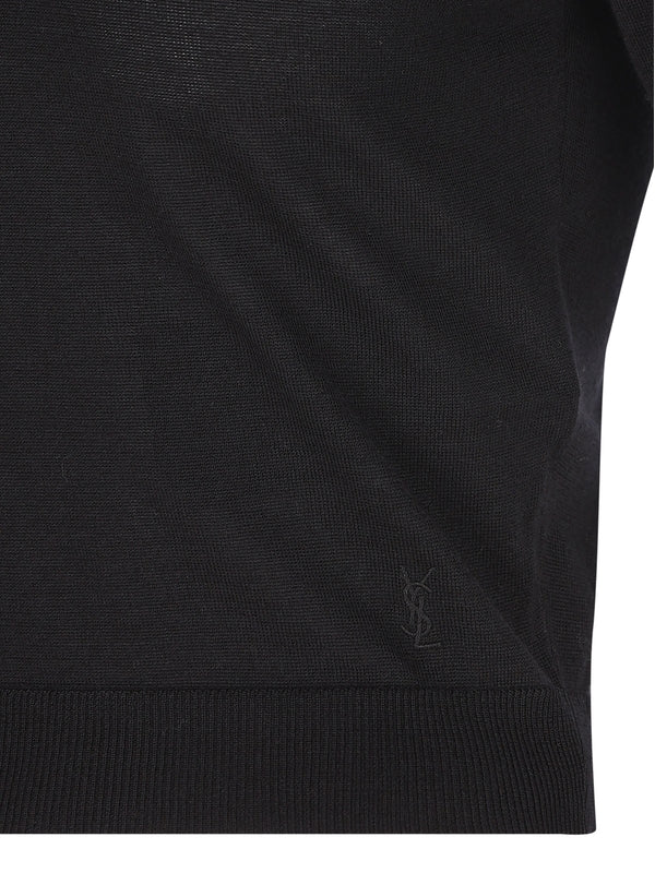 Cassandra Logo Cashmere Wool
  Polo Shirt