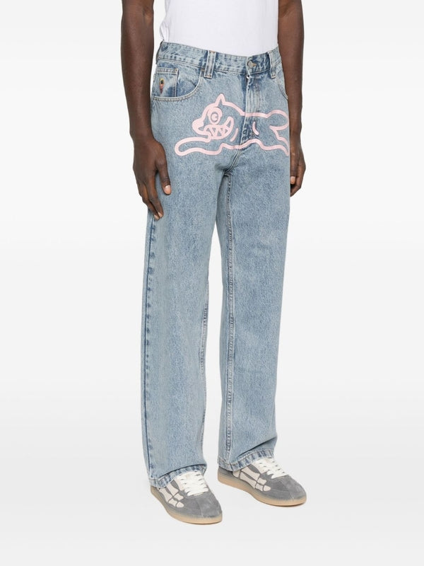 Ice Cream Blue Denim Pants