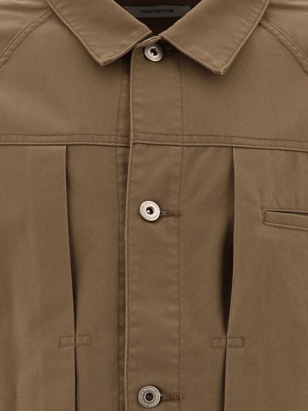 Chest Pocket Cotton Blend Jacket
