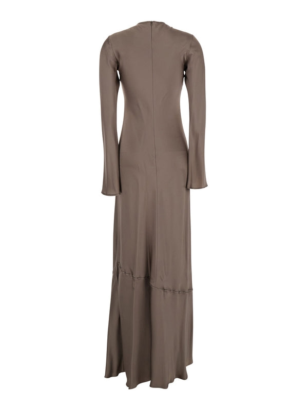 Semicouture Beige Long Dress