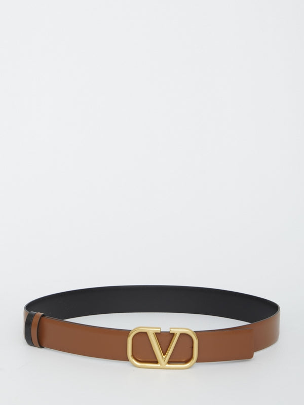 V logo reversible belt - Jente