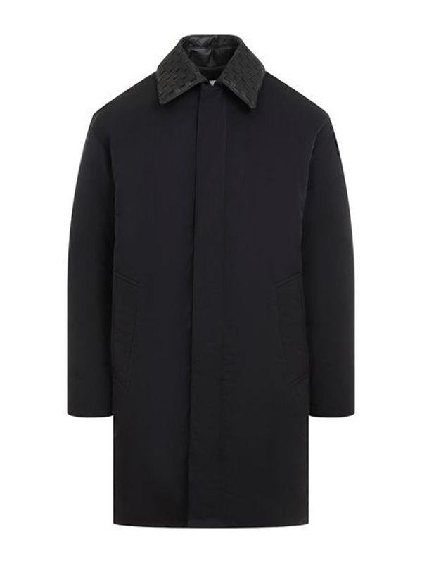 Tech Intrecciato Collar Coat