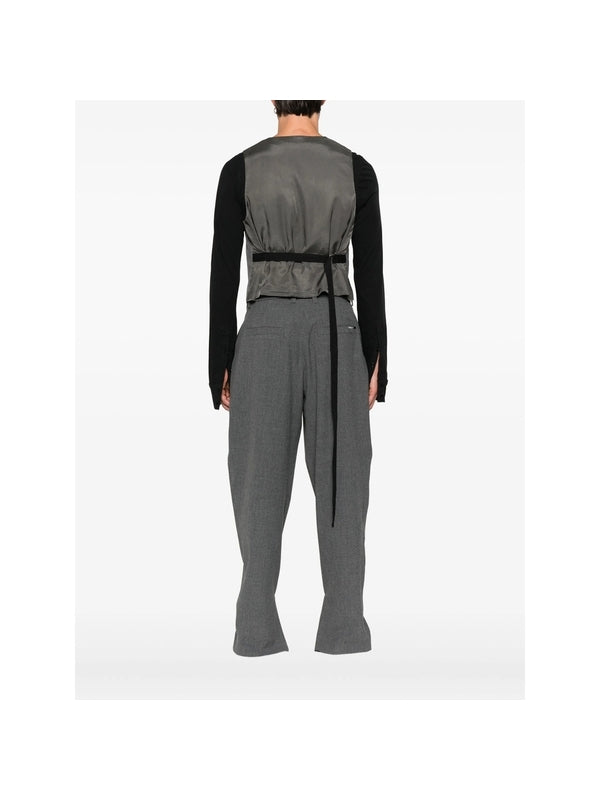 Ann Demeulemeester Grey Vests