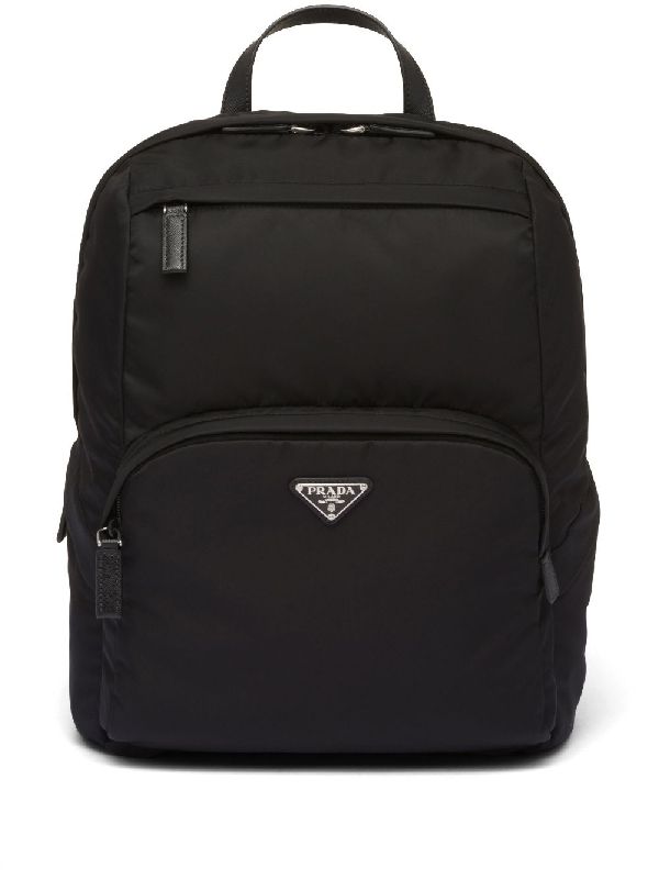 Triangle Logo Re-Nylon Pocket Backpack