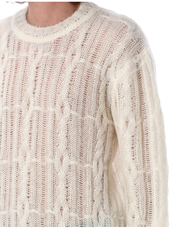 Gilberto Distress Detail Wool Blend Knit