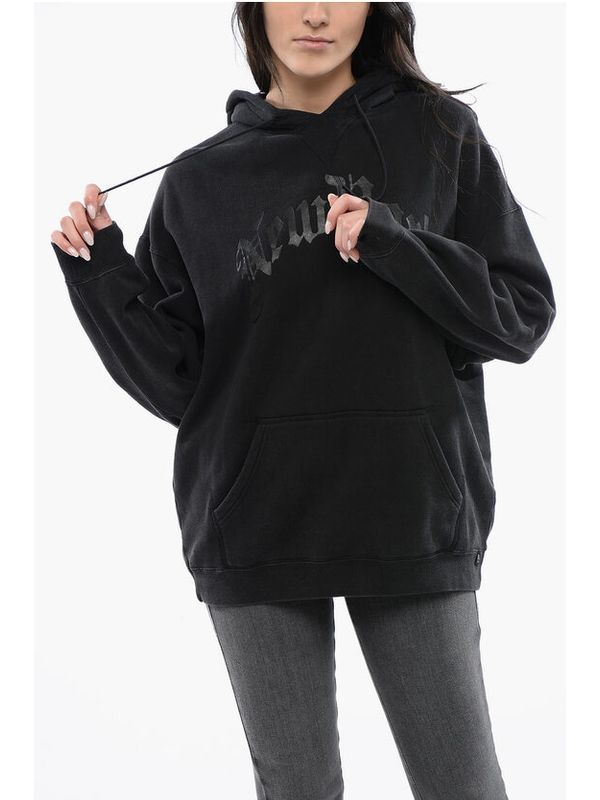 New York Logo Printing Drawstring Cotton Hoodie