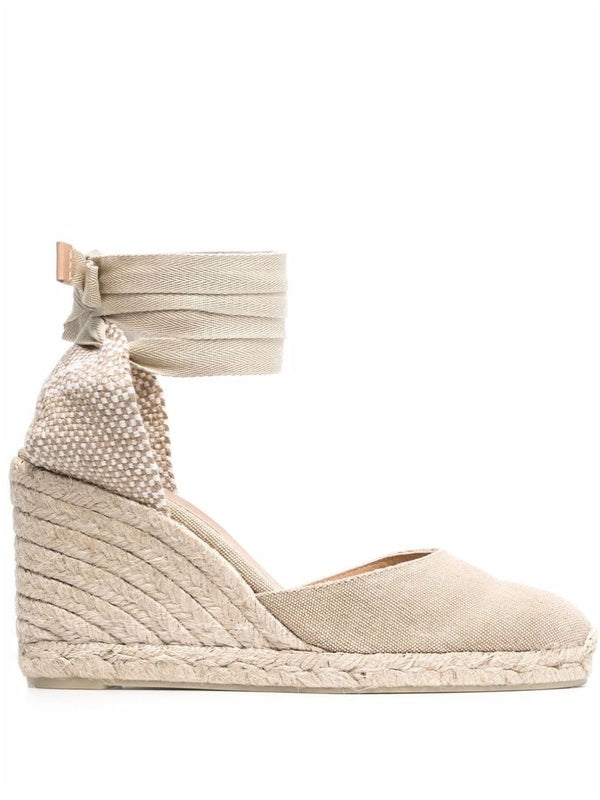 Castaner Beige Wedge Sandals