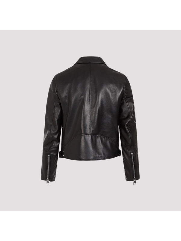 Alexander Mcqueen Black Biker Jacket