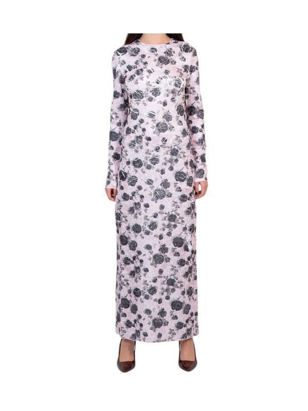 All-Over Flower Printing Long Dress