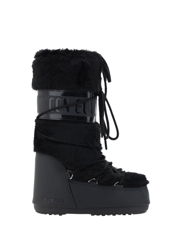 Moon Boot Black Lace-Up Boots