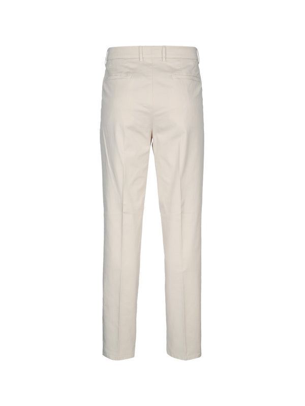 Beige Cotton Pants