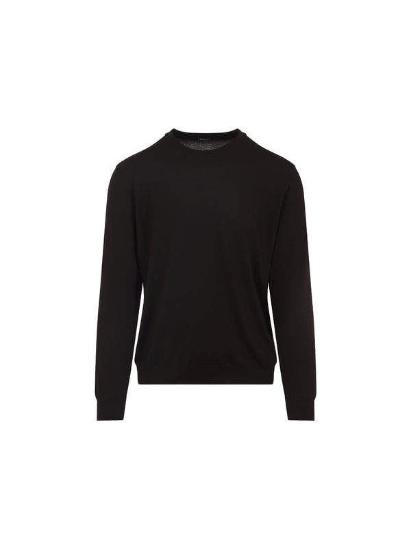 Kiton Brown Long Sleeve Top