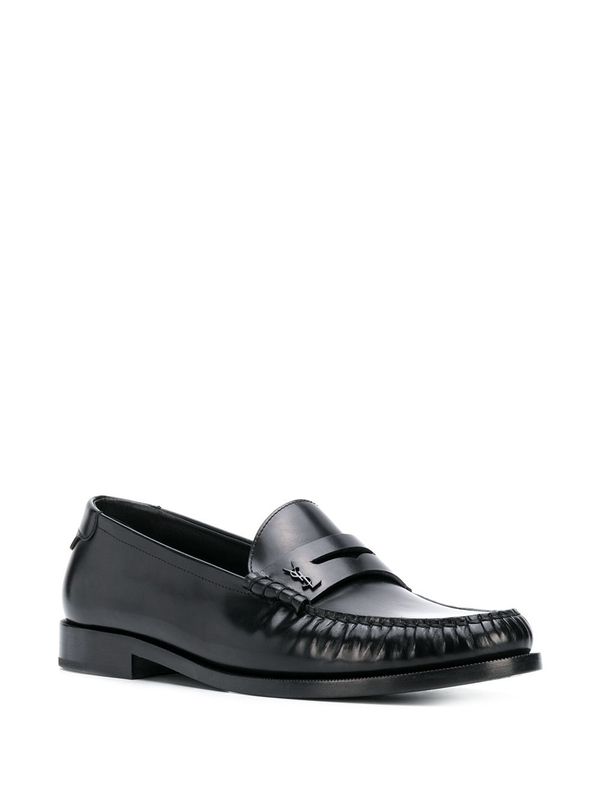 Saint Laurent Black Penny Loafer