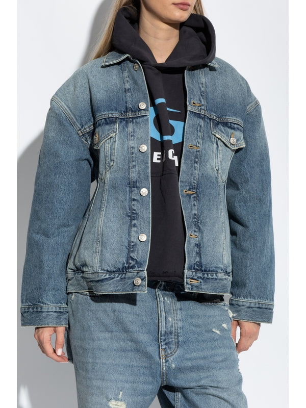 Vintage Effect Denim Jacket