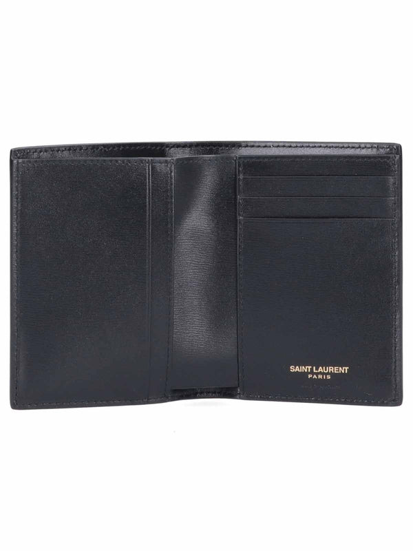 Cassandra Logo Leather Bi-Fold Wallet