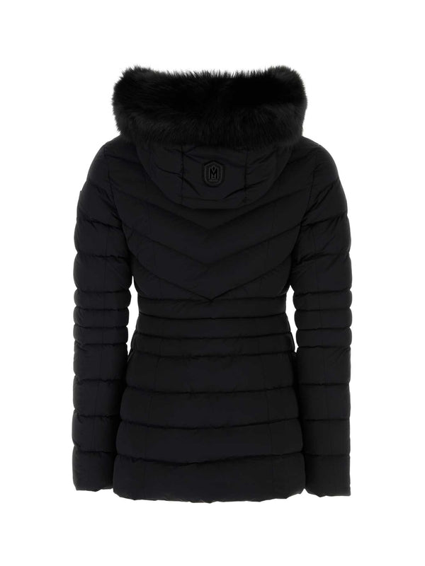 Shearling Hooded Quilted Padded Jacket