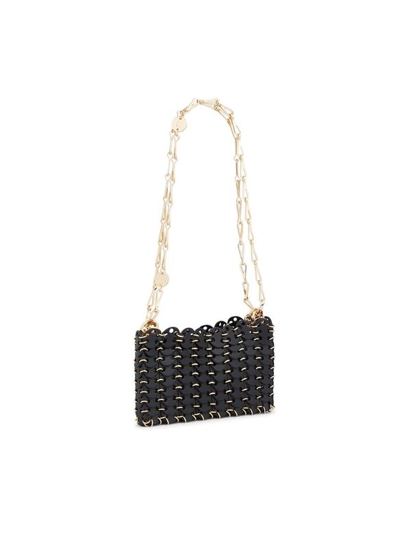 Disc Leather Chain Shoulder
  Bag