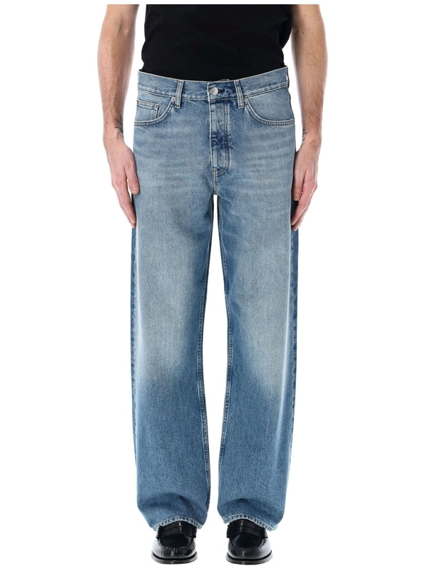 Loose Fit Cotton Denim Pants