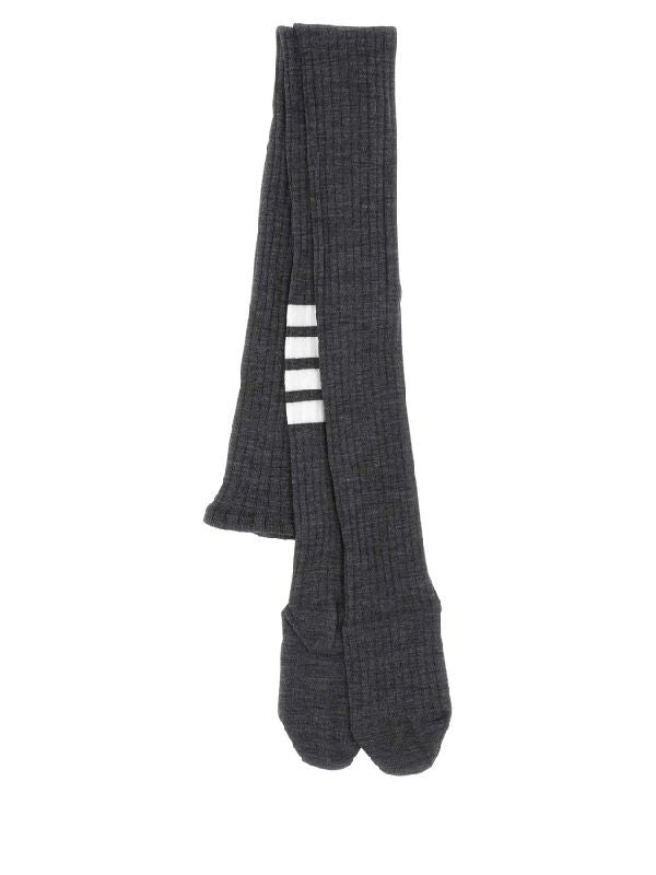 4-Bar Wool Knee-High Socks