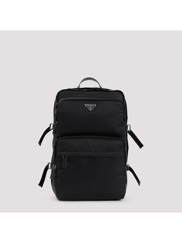 Triangle Logo Nylon Backpack