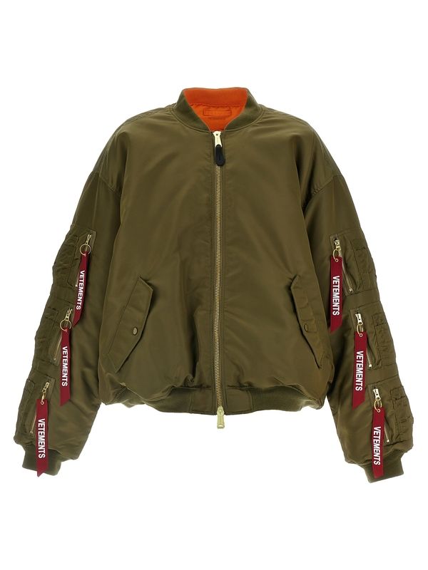 Reversible
  Cargo Pocket Bomber Jacket