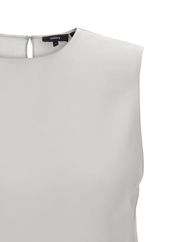 Back Button
  Silk Sleeveless Top