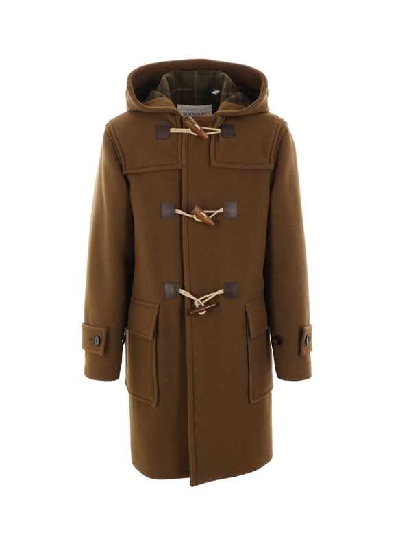 羊毛羊绒连帽大衣