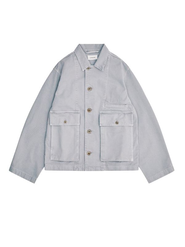 Snowy Welt Pocket Boxy Denim Jacket