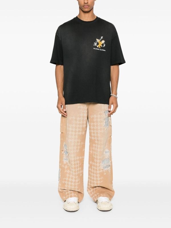 Amiri Black Half Sleeve