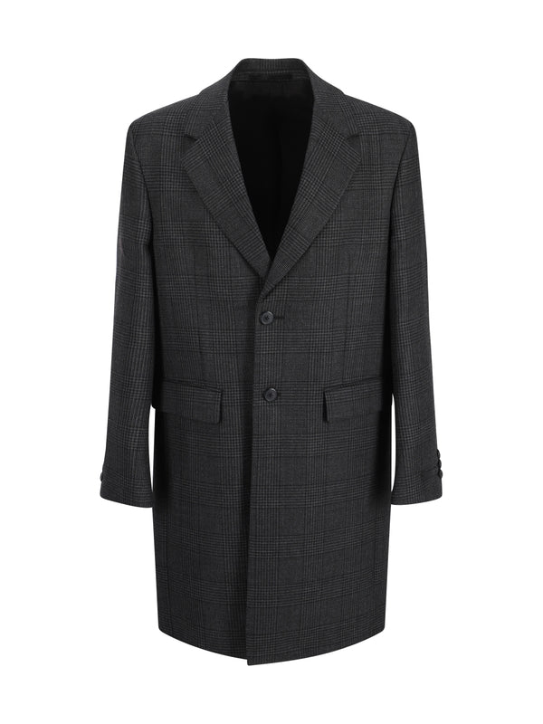 PRADA - Single Breasted Wool Coat - Jente