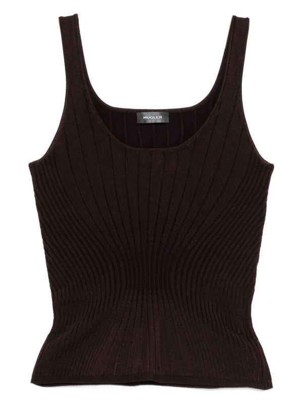 Mugler Purple Sleeveless